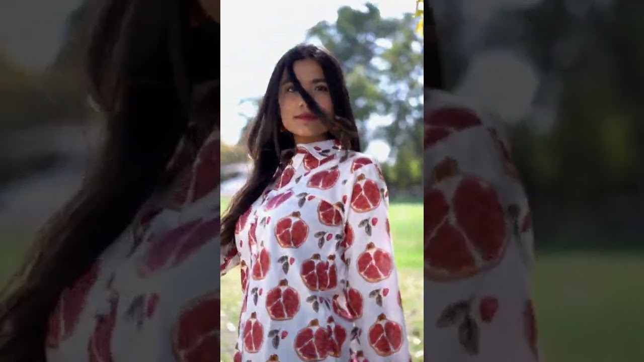 The White Red Fruit Print Cotton Shirt You&rsquo;ll Love!  #ecofriendlyfashion #sustainableluxury