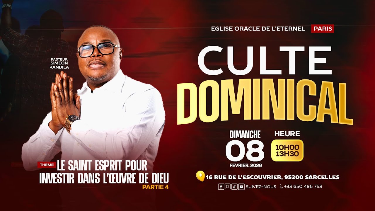 Culte 08/02/2026  Dominical
