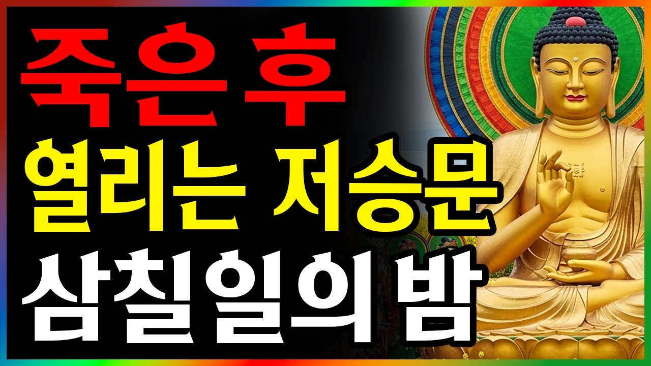 부처님이 말씀하신 죽음 후 삼칠일에 생기는 일 | 부처님말씀 | 불교 | 석가모니 | 명언 | 조언 | 지혜 | 오디오북