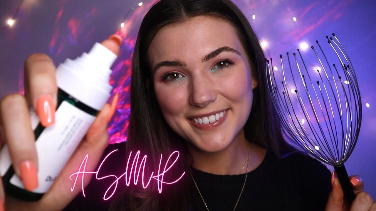 ASMR Sleep Spa ┃ Face and Scalp Personal Attention, Aromatherapy 💐