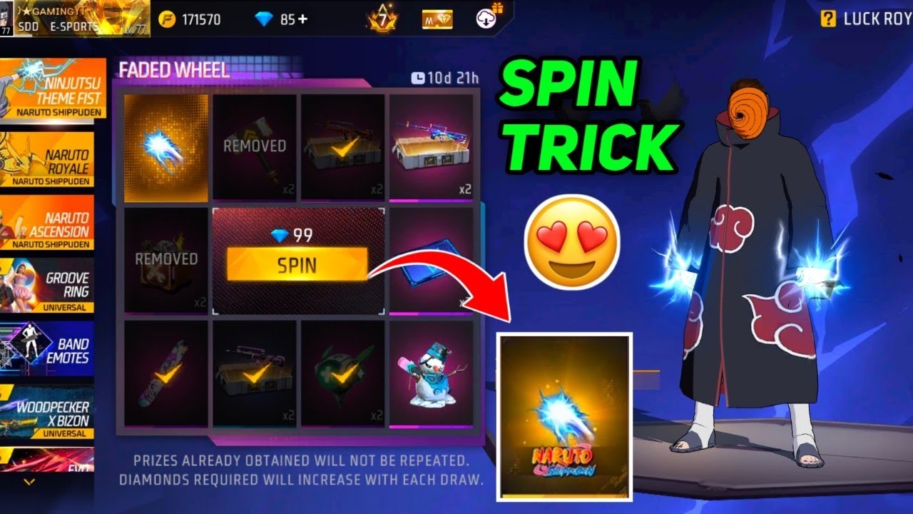 Ninjutsu Fist Skin Faded Wheel Spin Trick🤩🔥| Free Fire New Event Tamil | FF New Event Tamil 