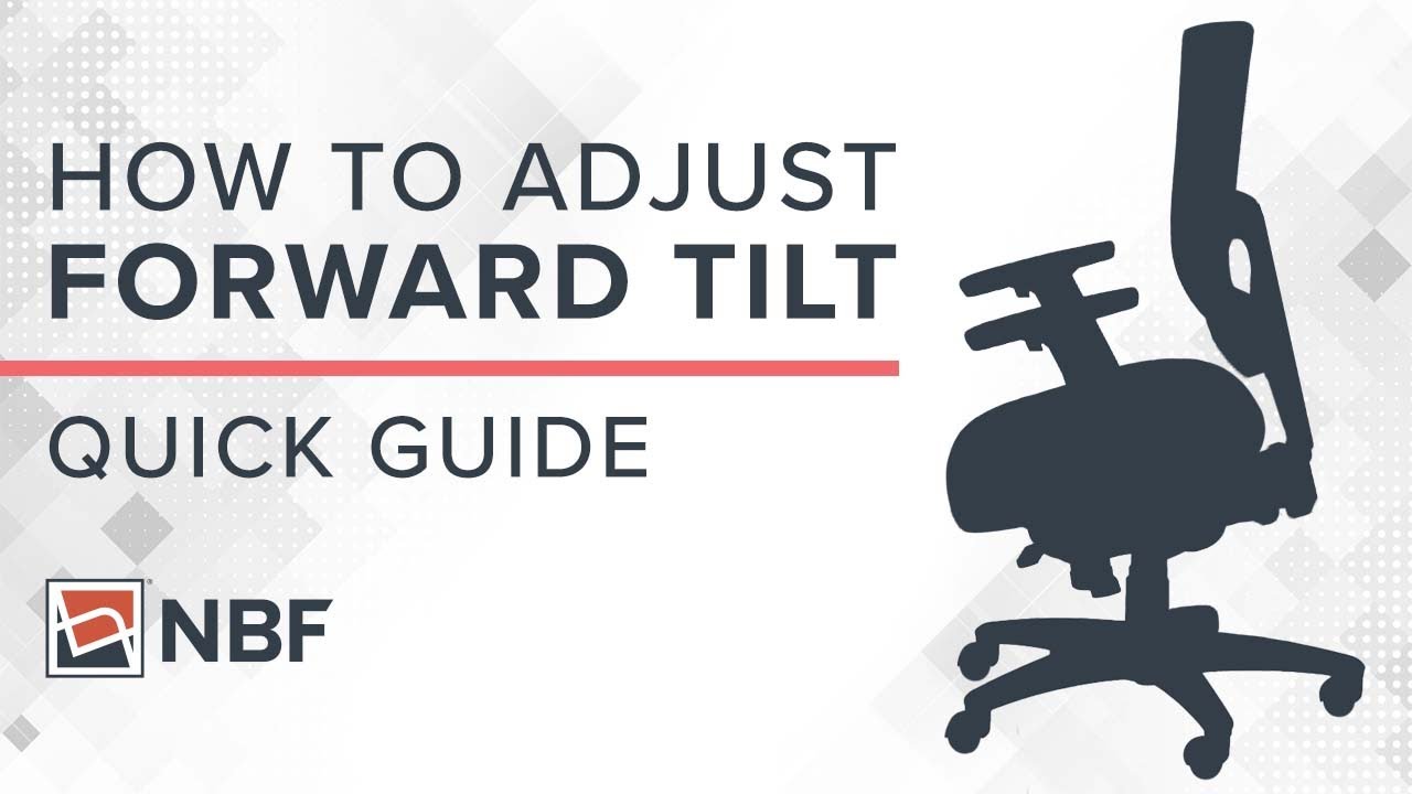 How to Quickly Adjust a Forward Tilt/Sloping Office Chair (the Right Way)