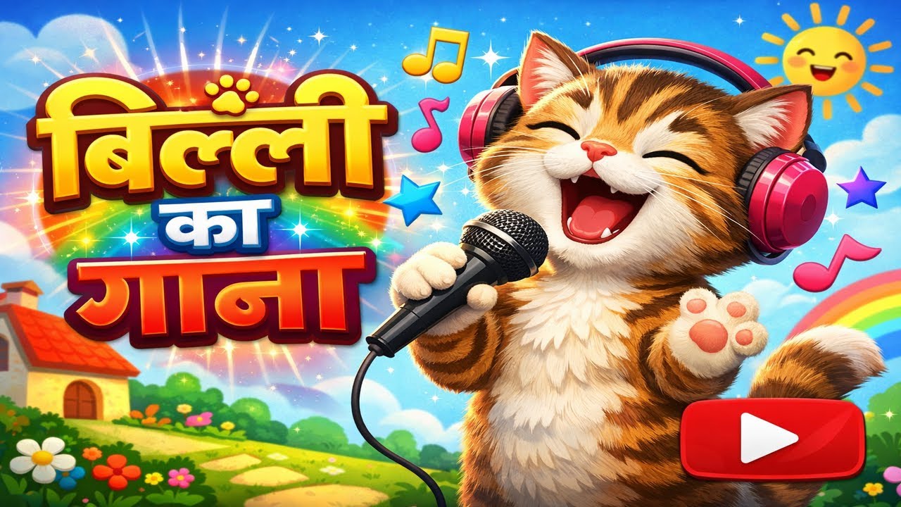 बच्चों का बिल्ली वाला Song + Dog Rocky