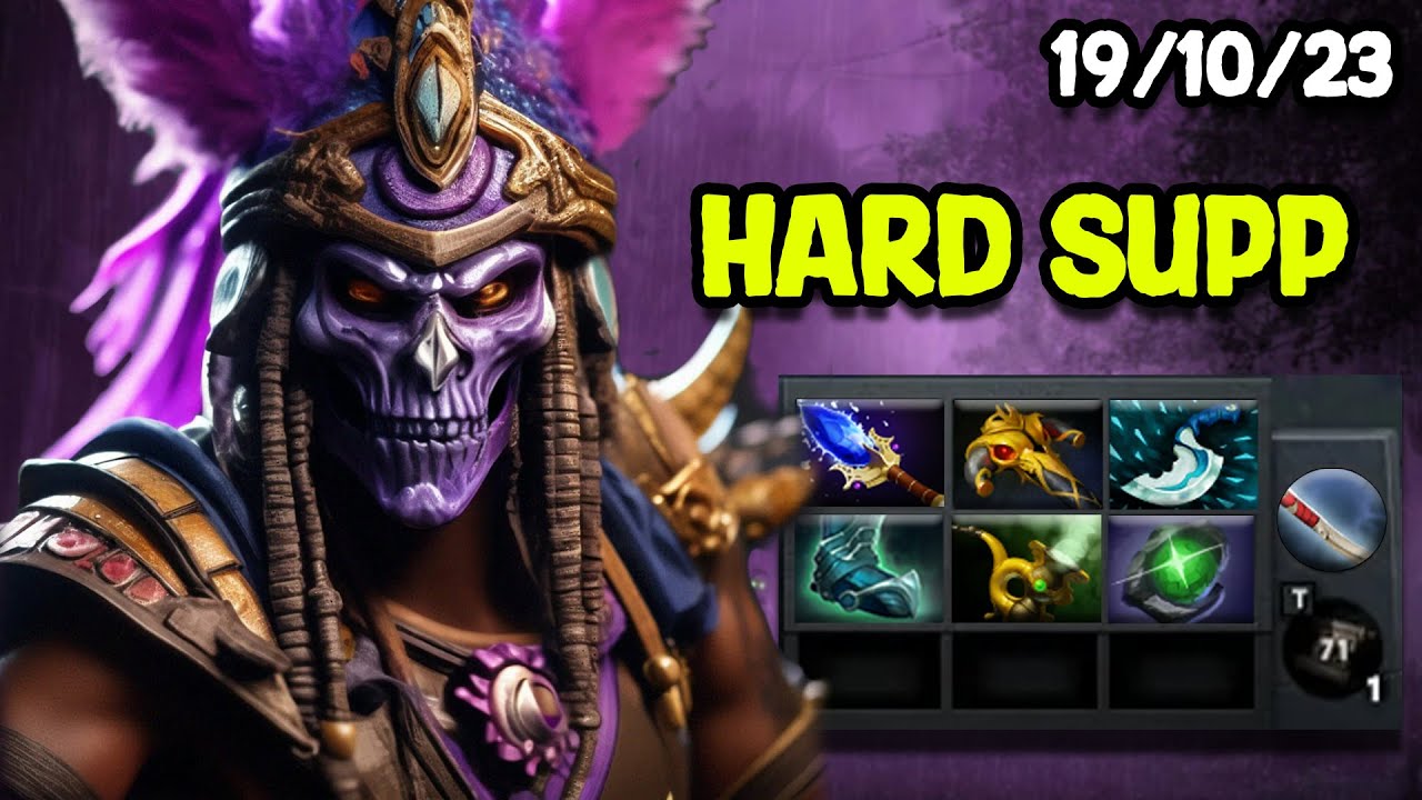 VERY HARD LATE GAME WITCH DOCTOR SUPPORT - [7.974 MMR]