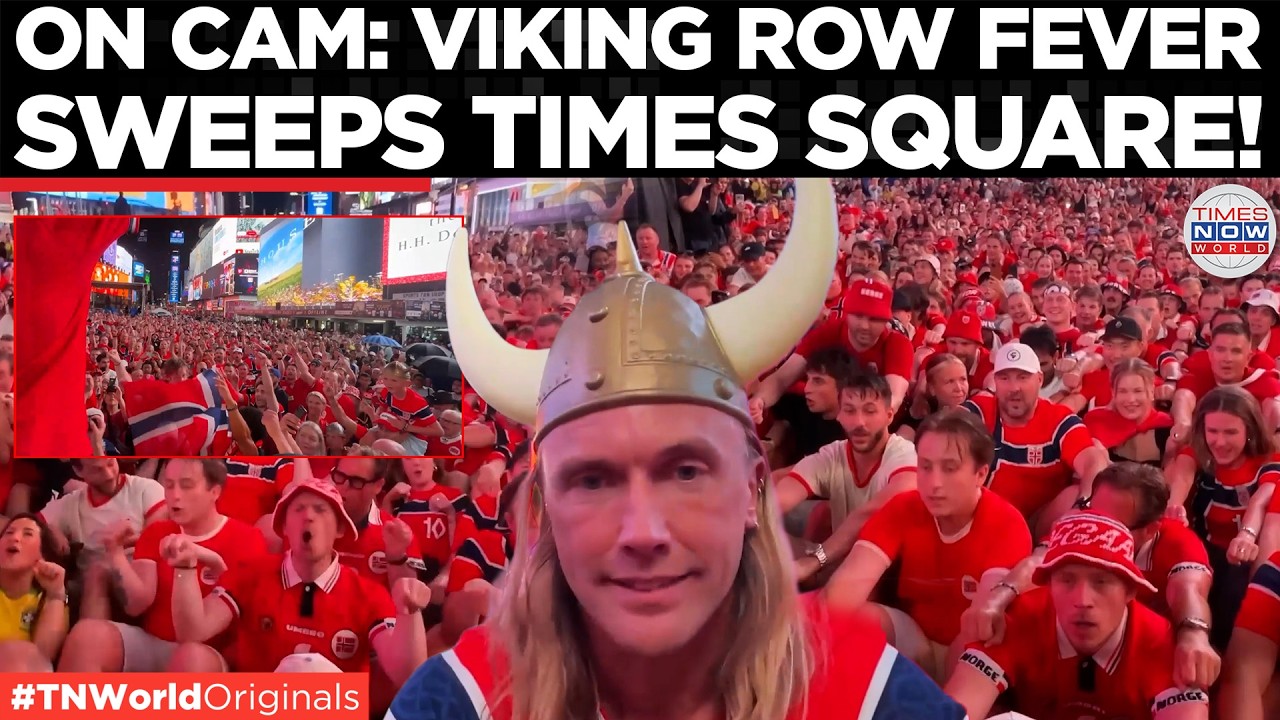 WATCH: Norway Fans Turn Times Square into Viking Row Party Before Brazil Clash | Times Now World