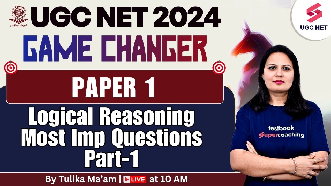 UGC NET 2024 Paper 1 | Logical Reasoning Most Important Questions  | Part-1 | Priti Mam