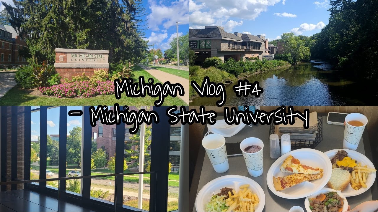 [Michigan Vlog #4] Labor day 연휴 | MSU 놀러가기 | 미국 대학교 캠퍼스 투어 | 미국 캠퍼스에서 마음의 안정 찾기| 대학교 학식 이렇게 맛있을 일인가?