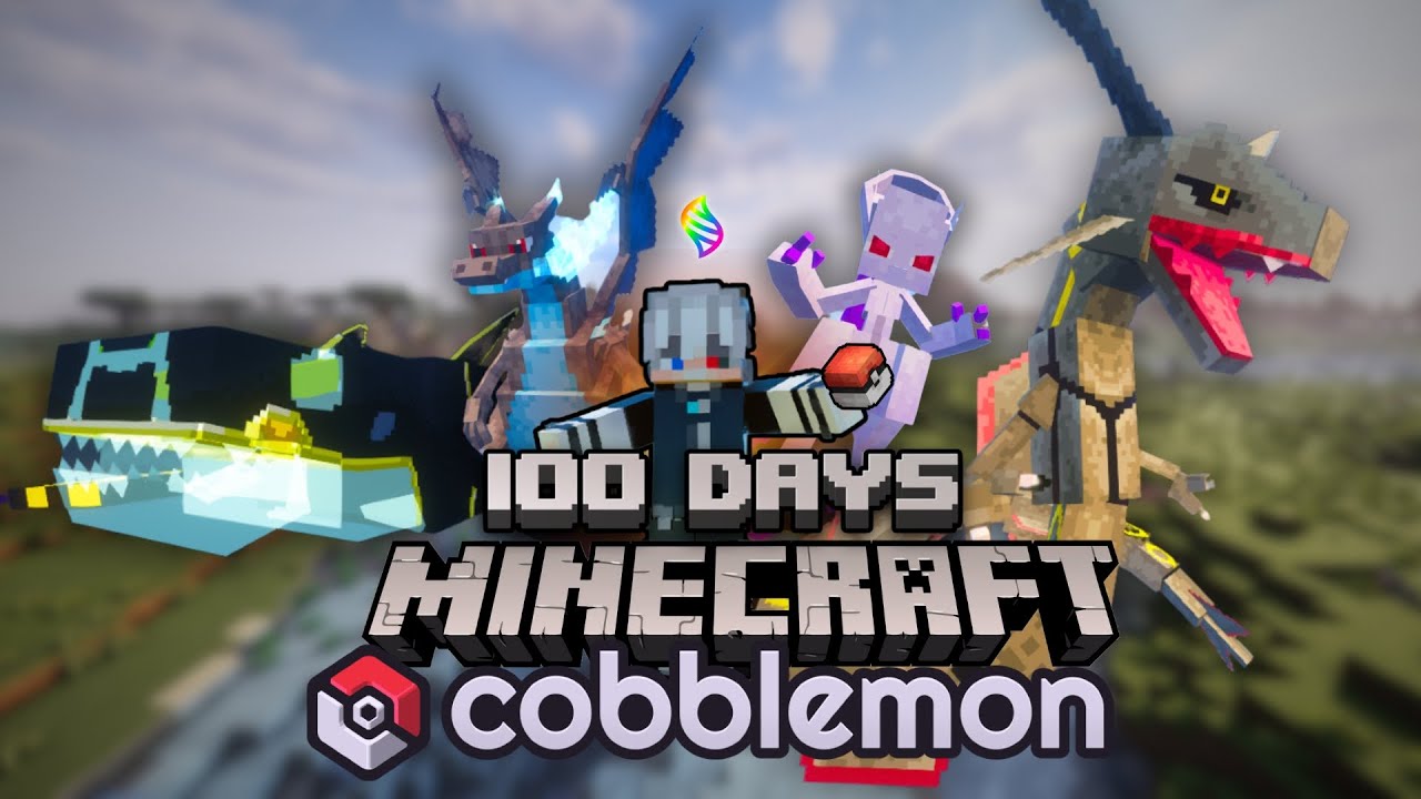 ผมเอาชีวิตรอด 100 วันในโลกของโปเกม่อน Minecraft Cobblemon