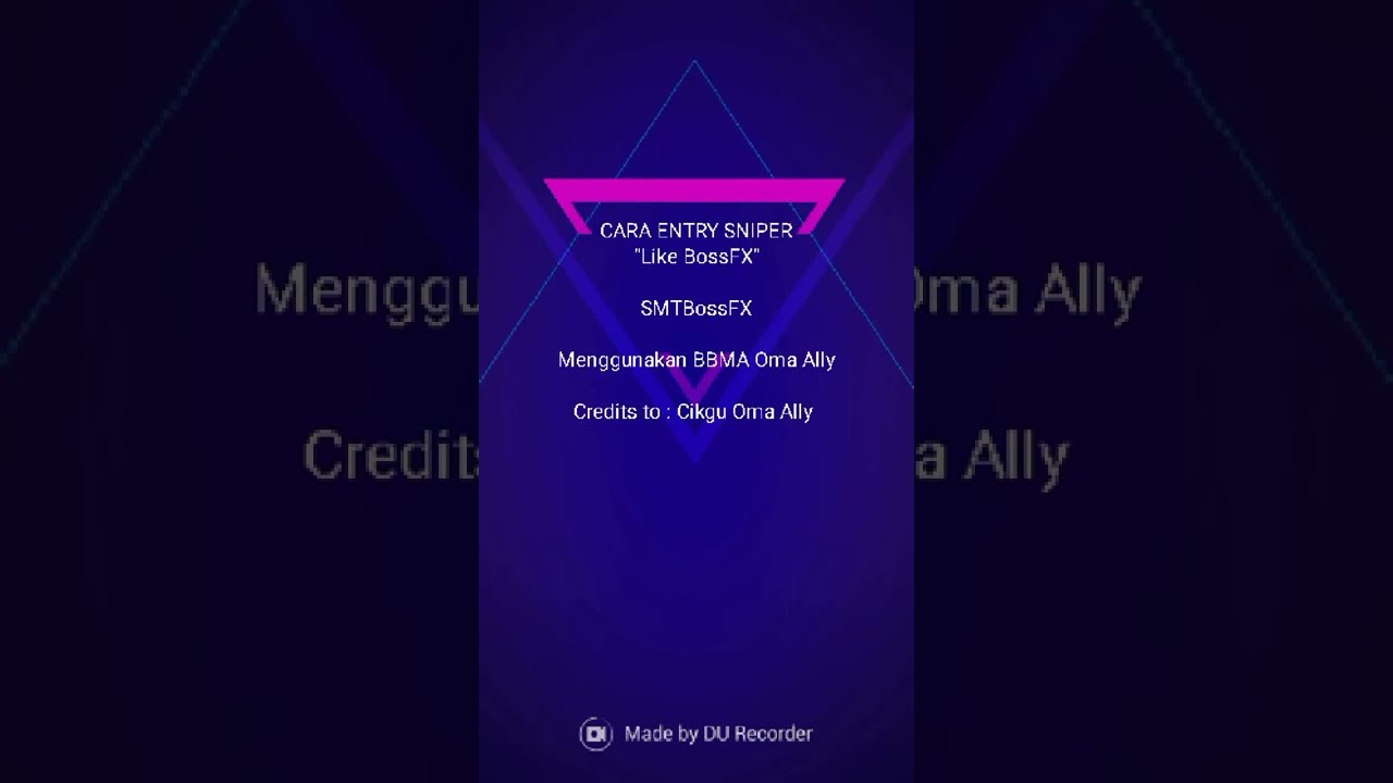 CARA ENTRY SNIPER Like BossFX Menggunakan BBMA Oma Ally