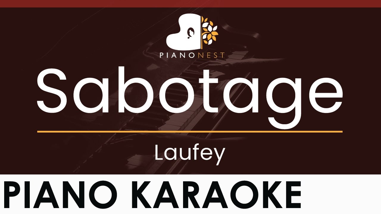 Laufey - Sabotage - HIGHER Key (Piano Karaoke Instrumental)