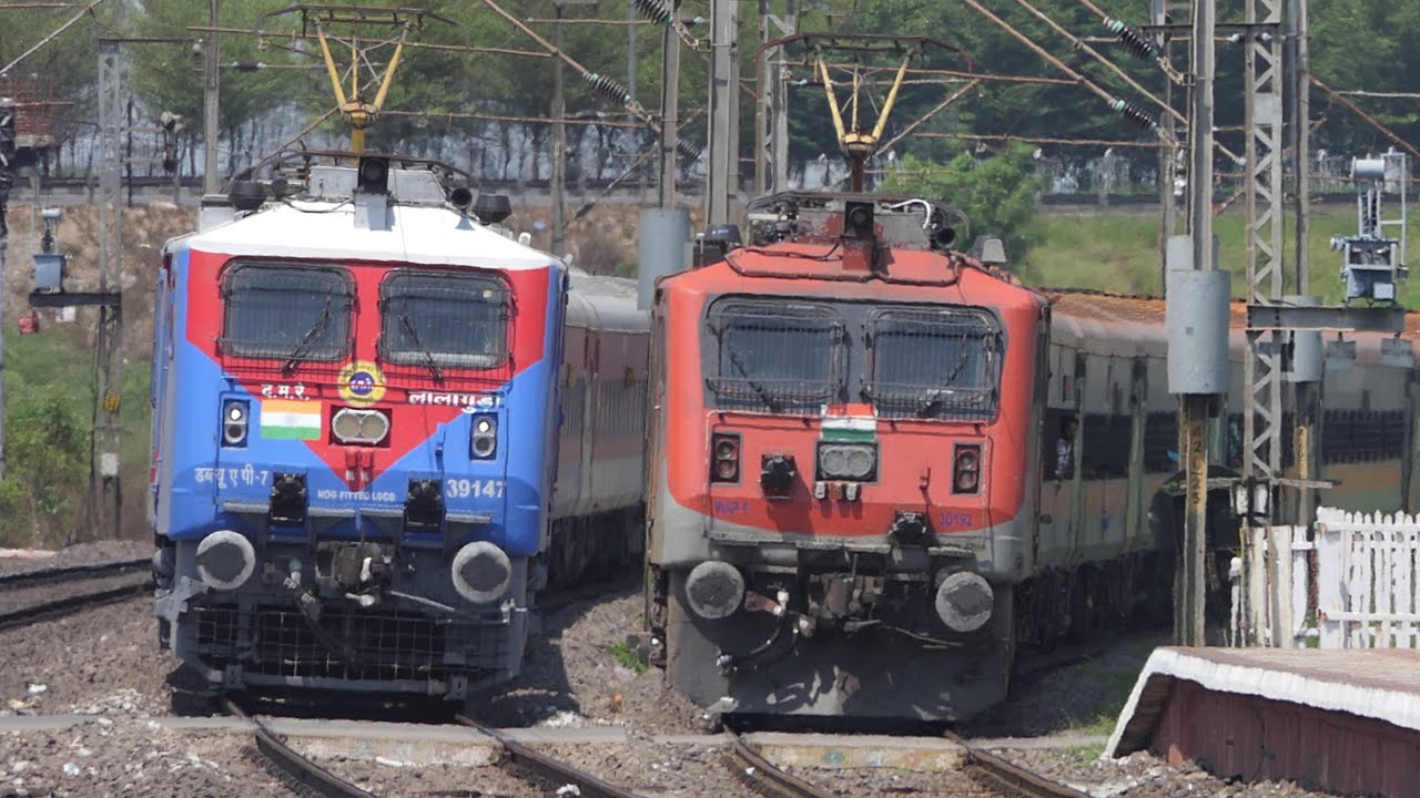 Stunning LOOKING WAP-7 Locomotives 3 | FATV EPISODE No #151 | Track Sounds | Indian Railways
