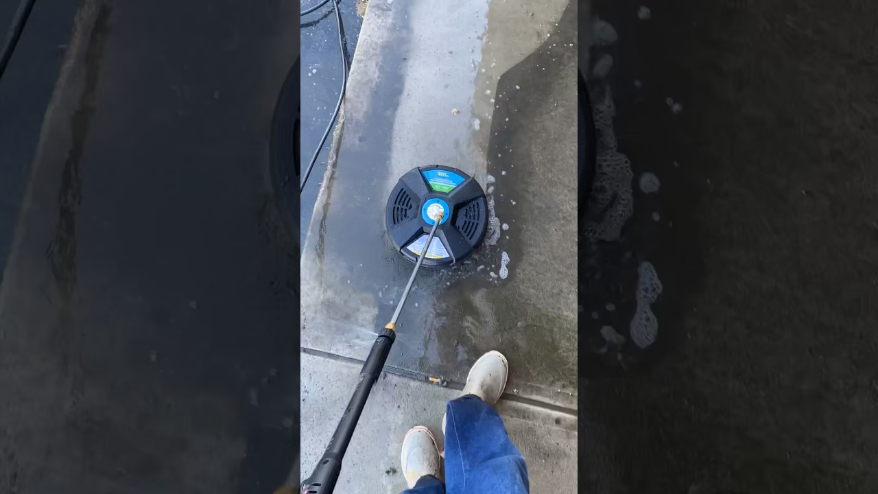 Amazing dirty sidewalk cleaning 👀 #pressurewashing #satisfying #cleaning #shorts #viral