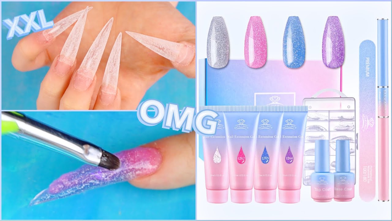 Testing A Holo Glitter Jelly Polygel Kit