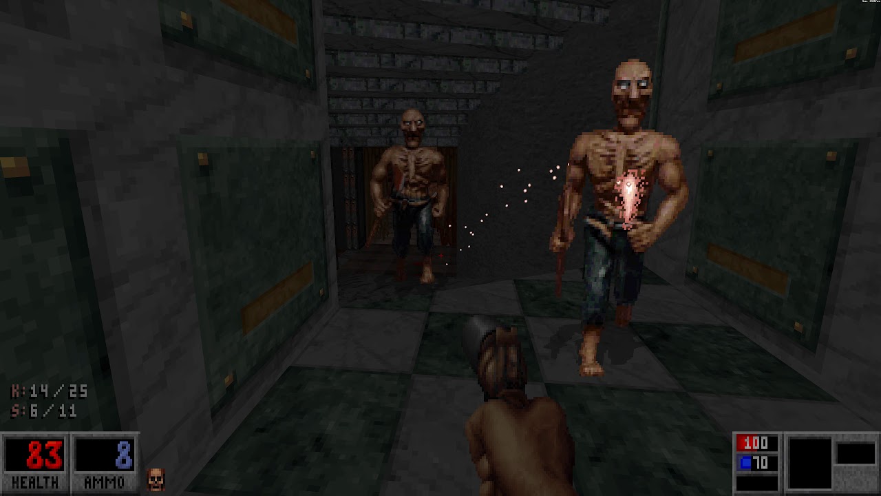 Blood (BloodGDX) - E1M1 Cradle to the Grave - All Secrets - Well Done - 2160p 4k