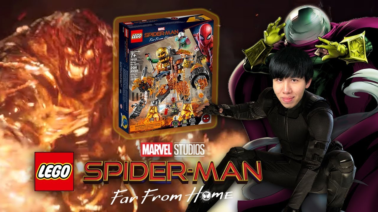 ต่อเลโก้ Spider-Man: Far From Home ลาวาเดือดถล่มเมือง!!【LEGO: Molten Man Battle】