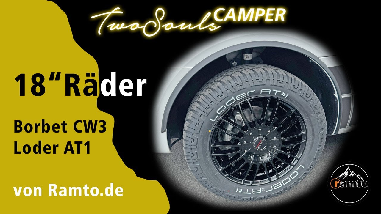 18 Zoll Räder (Borbet CW3/ Loder Tire AT1) von Ramto.de – Nur laute Spritfresser?