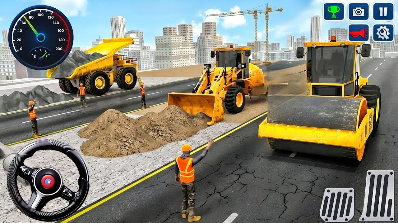 Road Construction Simulator JCB Builds Mega Highways in 3D 🚧🔥 (Android Gameplay)