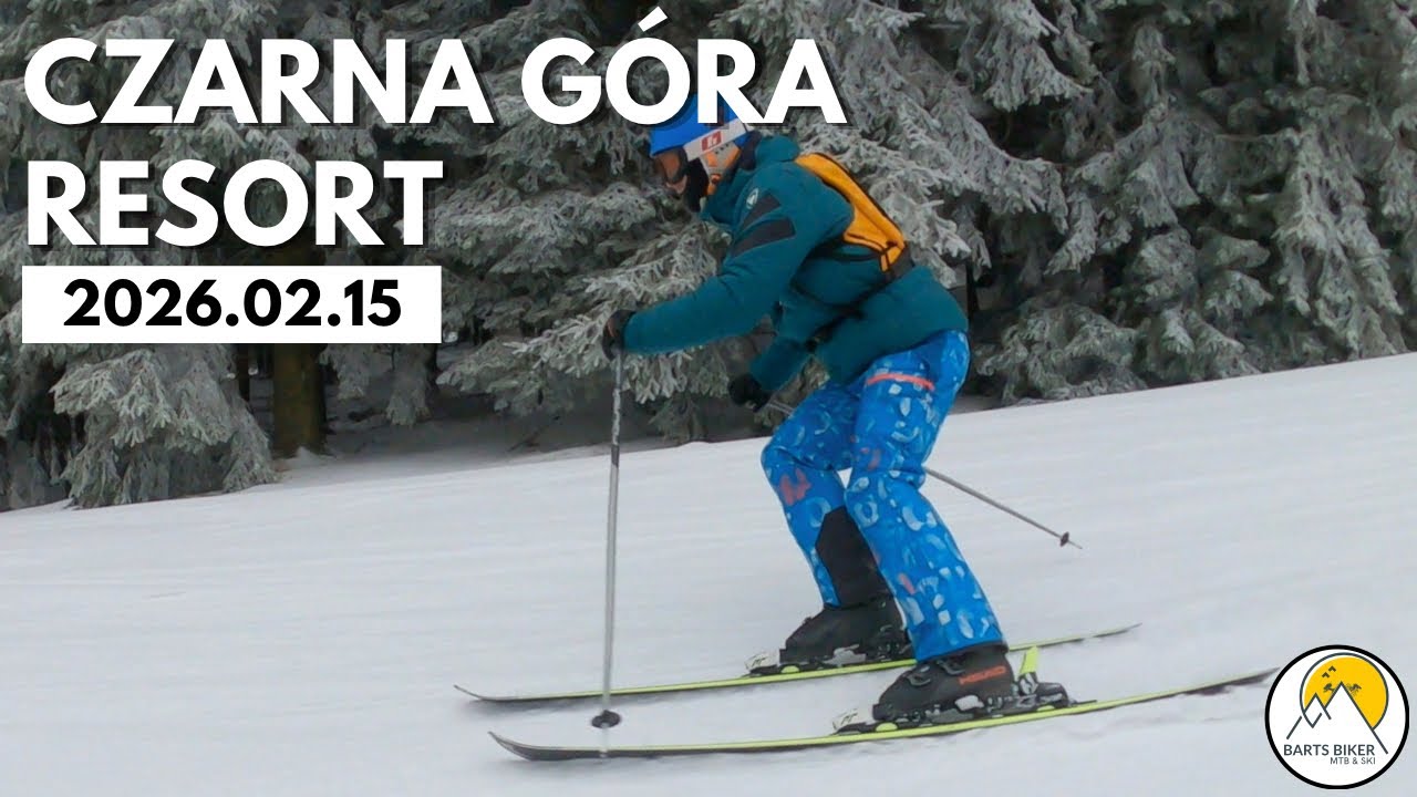 Czarna Góra Resort (15.02.2026) - mróz, mgła i wiatr | aktualne warunki na trasach | bartsbiker