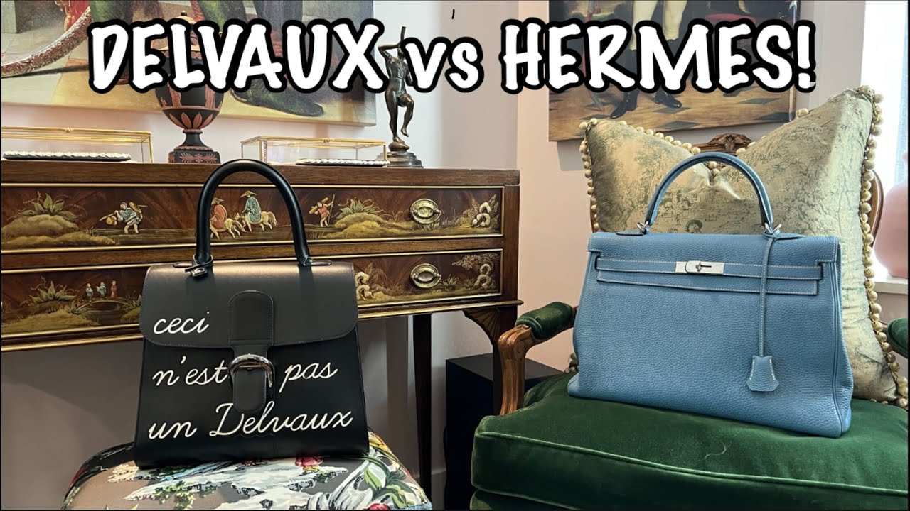 DELVAUX vs HERMES, BATTLE OF THE BAGS! Hermes Kelly & Delvaux Brillant comparison ft: @CalebSnell!