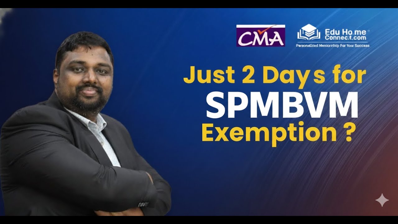 CMA Final G4 | SPM BVM | Стратегия подготовки к экзамену за 2 дня | CMA МОХАММАД АСТХАФ СЭР | EDU...