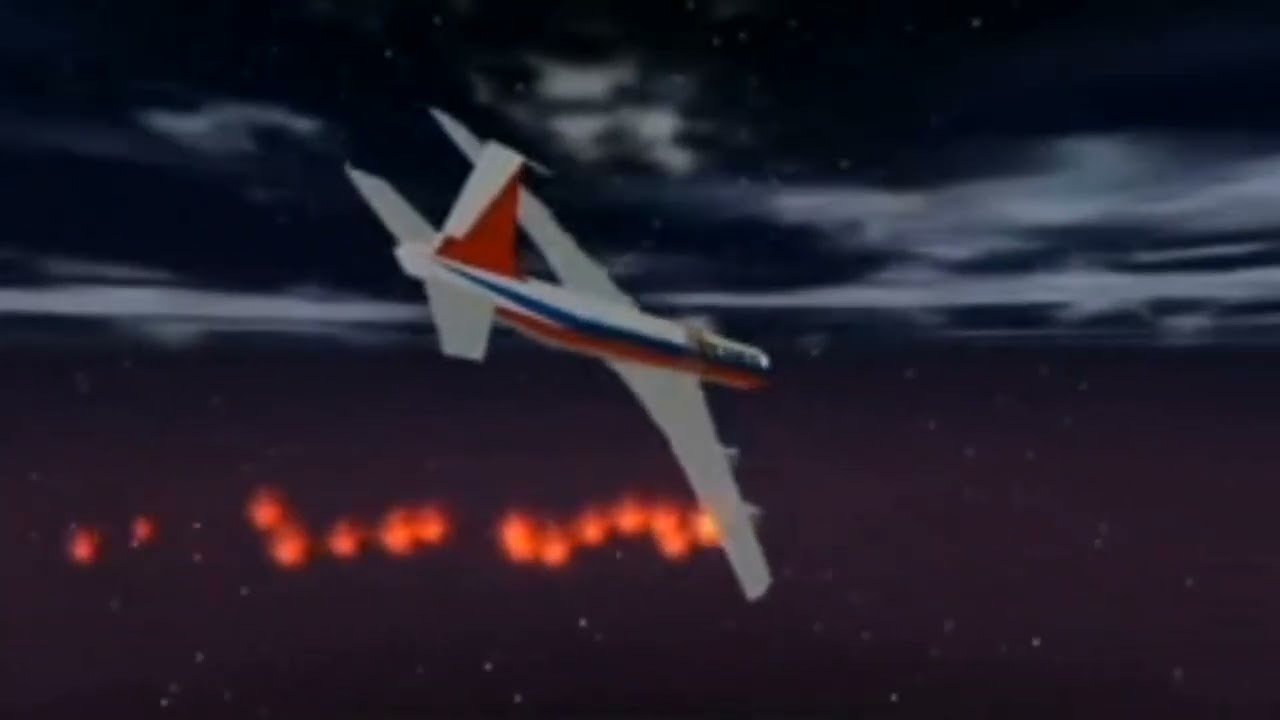 Korean air flights 902 - crash animation 