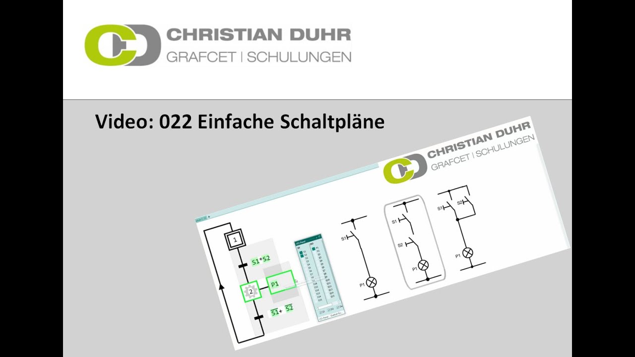 GRAFCET - 022 Einfache Schaltplaene