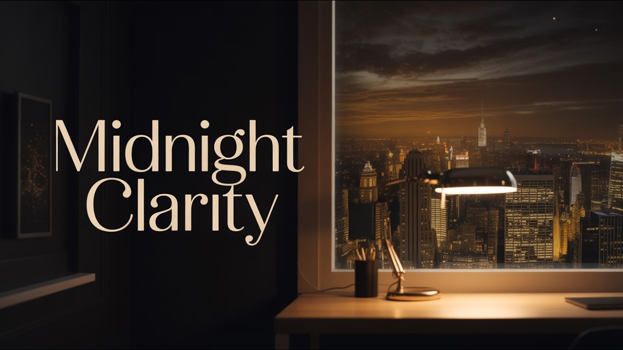Late Night Focus Jazz 🌙 Smooth Jazz for Clarity & Productivity | LIVE🔴