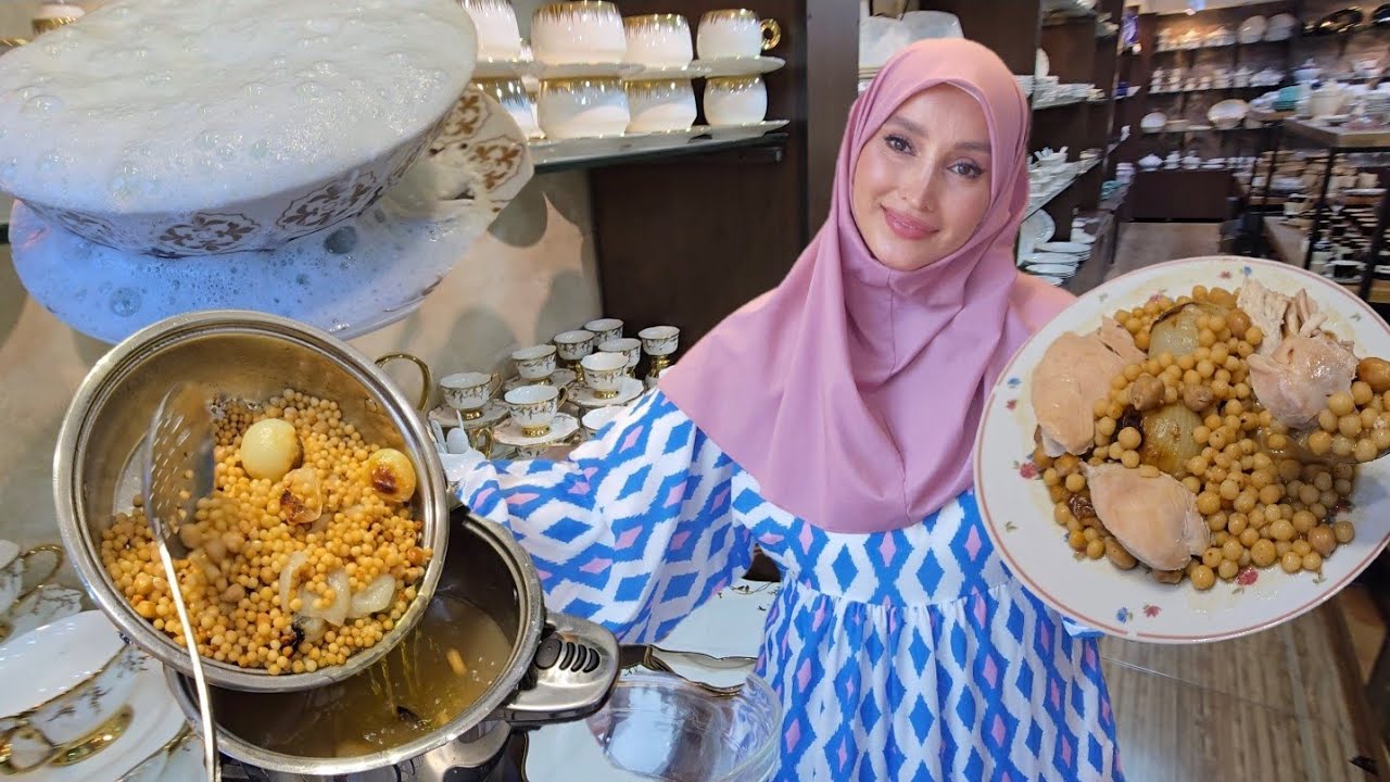 الخلطة السرية لتبييض الغسيل 😉 المغربية بالدجاج عالأصول👌.....