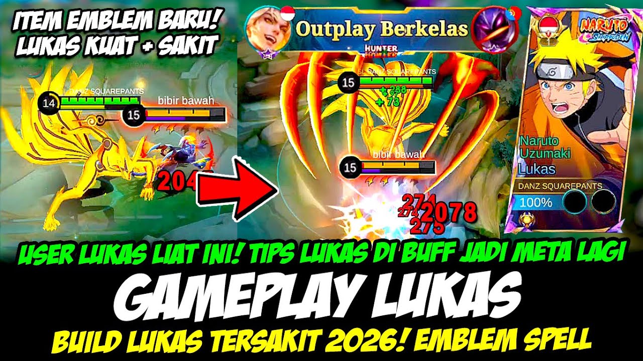 LUKAS EXP META❗CARA MAIN LUKAS BUFF❗ BUILD LUKAS TERBARU 2026❗LUKAS TOP GLOBAL