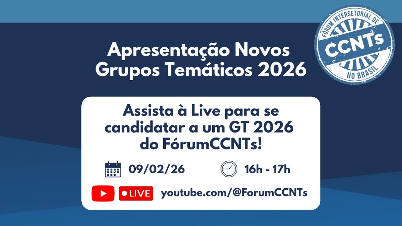 Apresentação dos Novos Grupos Temáticos (GTs) de 2026
