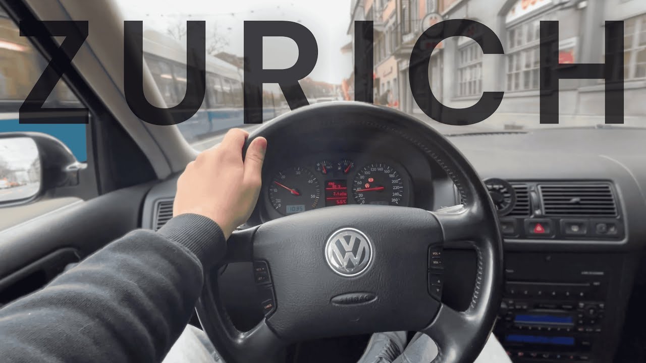 VW Golf IV 1.9 TDI 4Motion | POV Driving Through Zurich