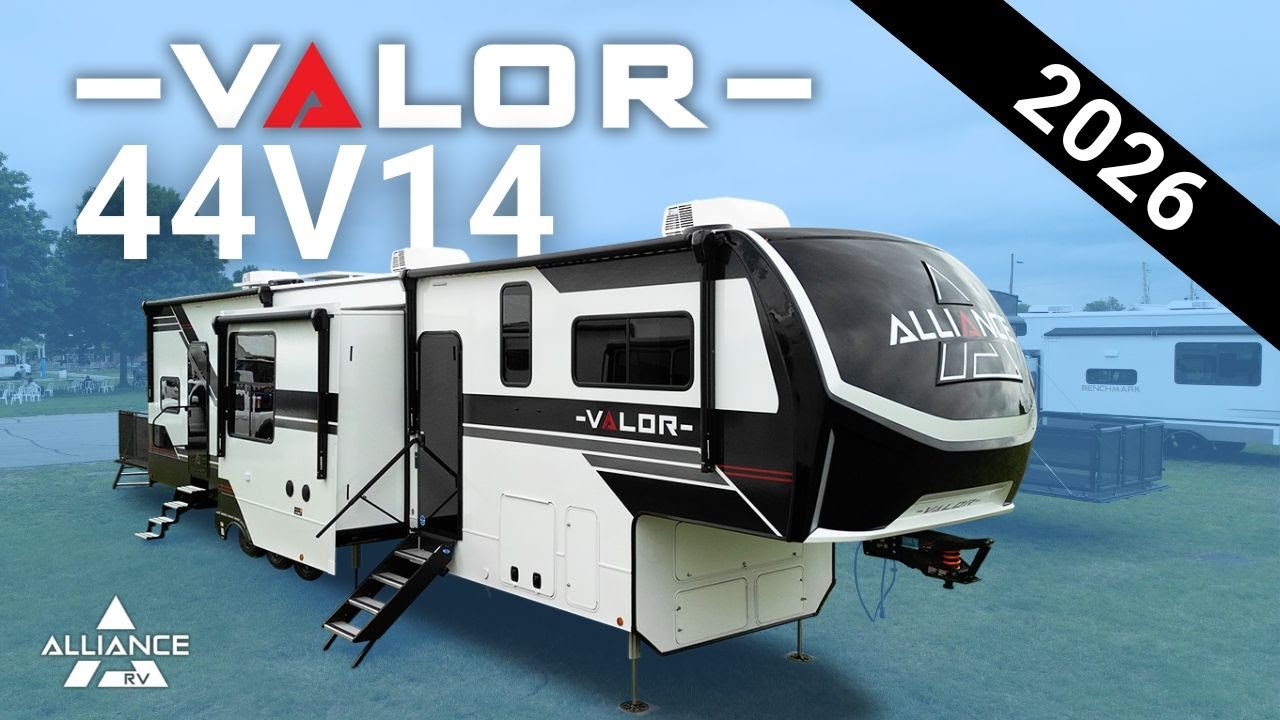 2026 Valor 44V14 Fifth Wheel Tour: 14' Garage | Washer/Dryer Prep | Bath & a Half