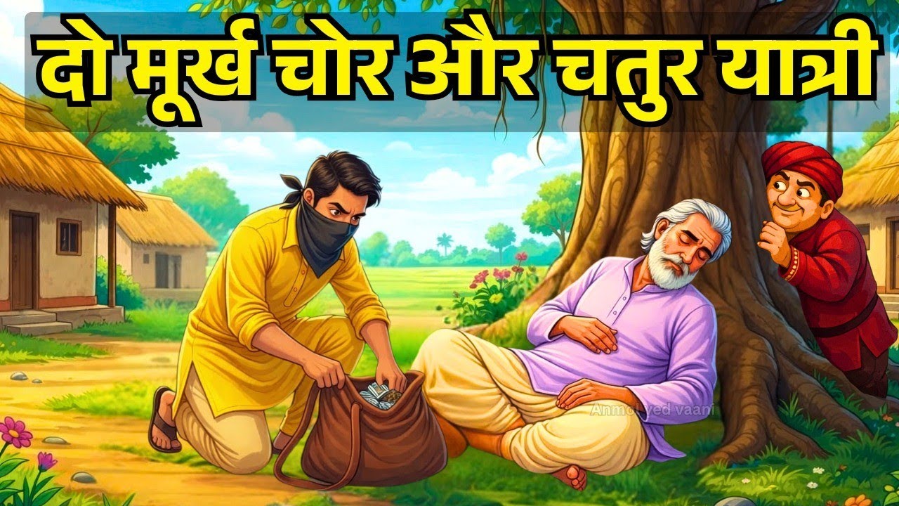 दो मूर्ख चोर और चतुर यात्री | धार्मिक कहानी | Gyanvardhak kahani | ज्ञानवर्धक | dharmik kahani