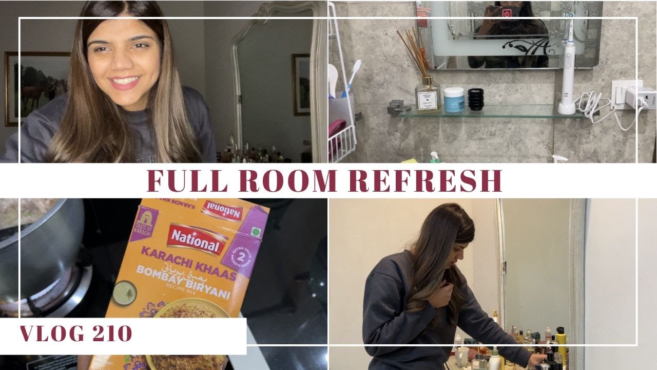 WEEKEND KAY KAAM AND FULL ROOM REVEAL + CLEANING - Vlog 210