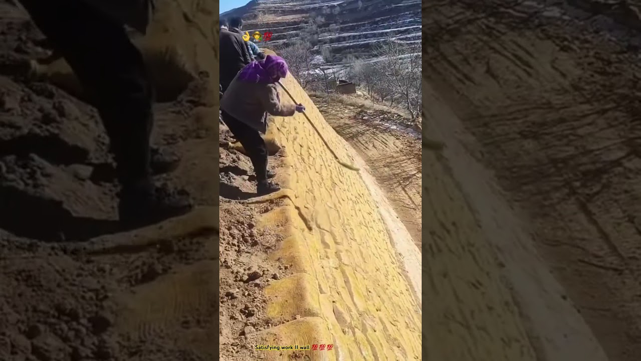 Building protection slope wall from thousands bags