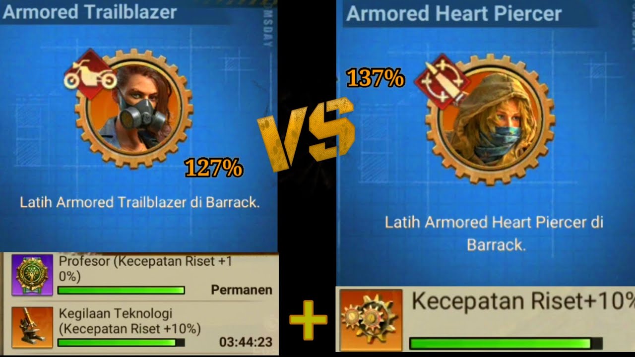 Doomsday Last Survivors - Unlock T5 Riset 127% VS 137%