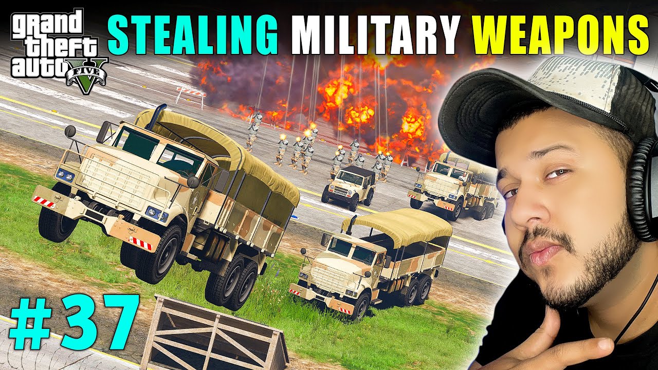 MICHAEL STEAL MILITARY SECRET WEAPONS 🔥  | GTA V GAMEPLAY #37 | GTA 5  | TECHNO GAMERZ GTA 5
