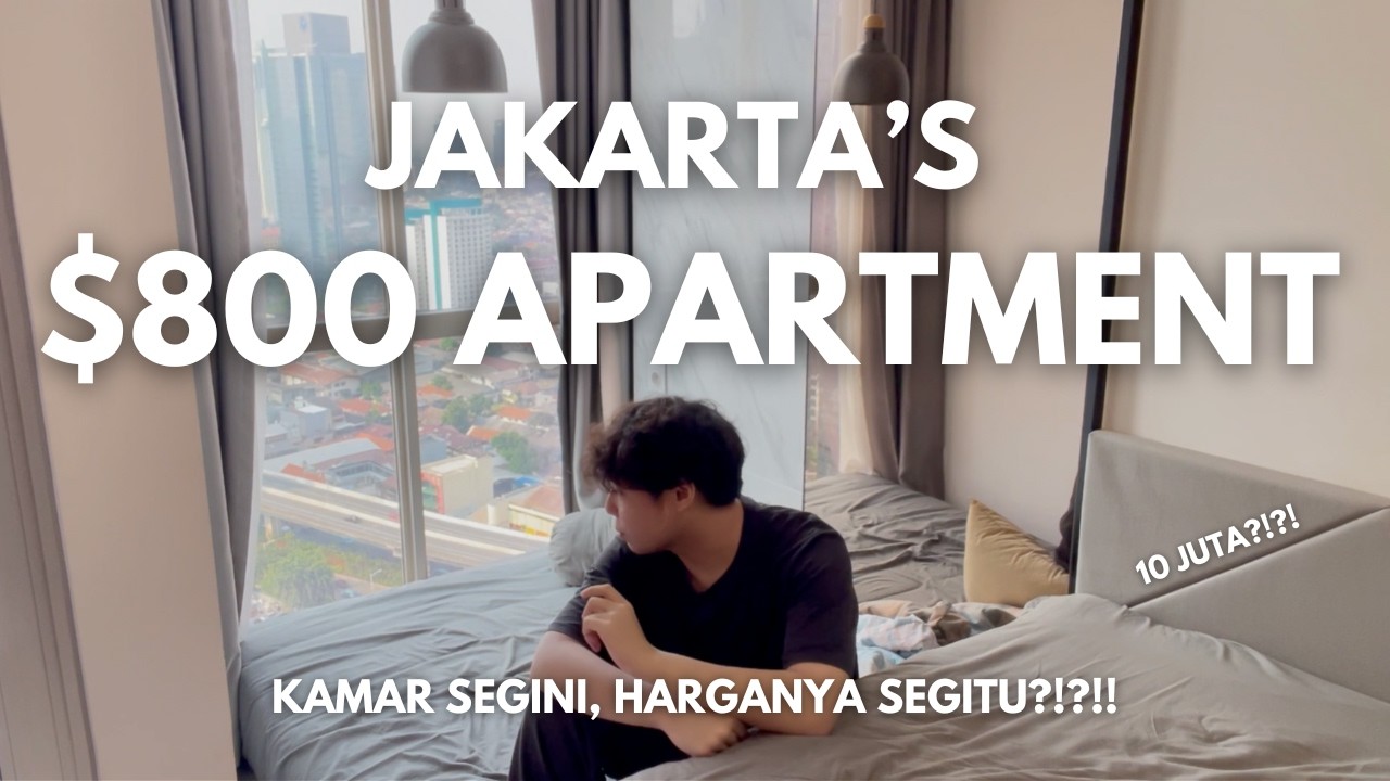 Tiny $800 Jakarta Apartment Tour - Is It Worth It?