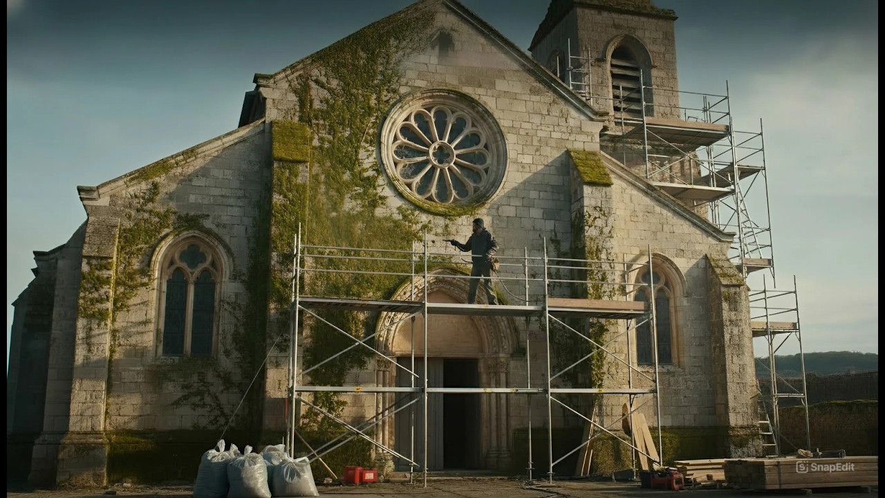 Can You Believe It! In Just 7 Days I Transformed an Abandoned Church into a Luxury Church (ASMR)