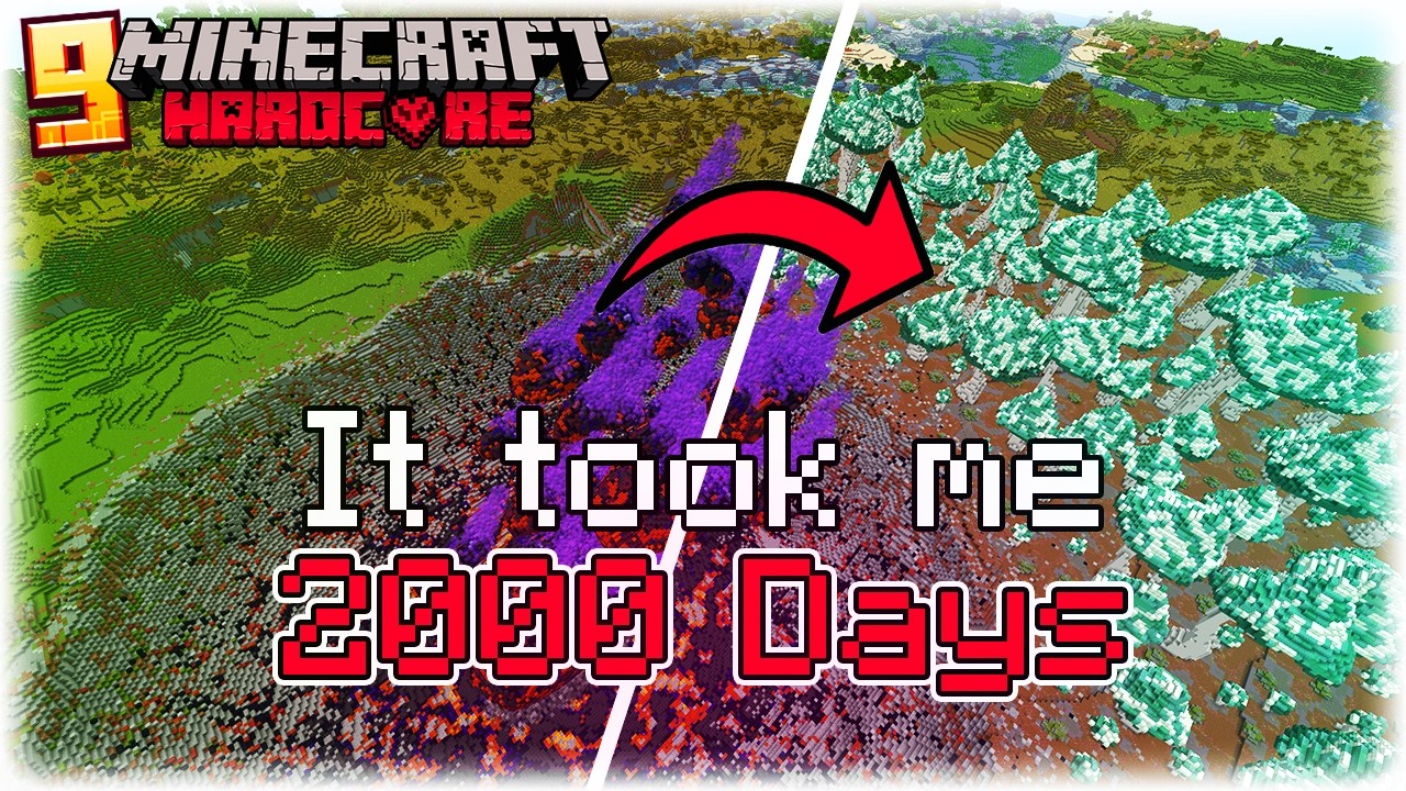 I Transformed My 5000 Day Hardcore Minecraft World!