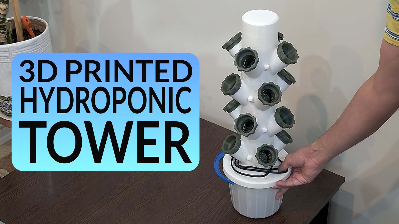 I tried to make a hydroponic tower with 3d printing - part 1