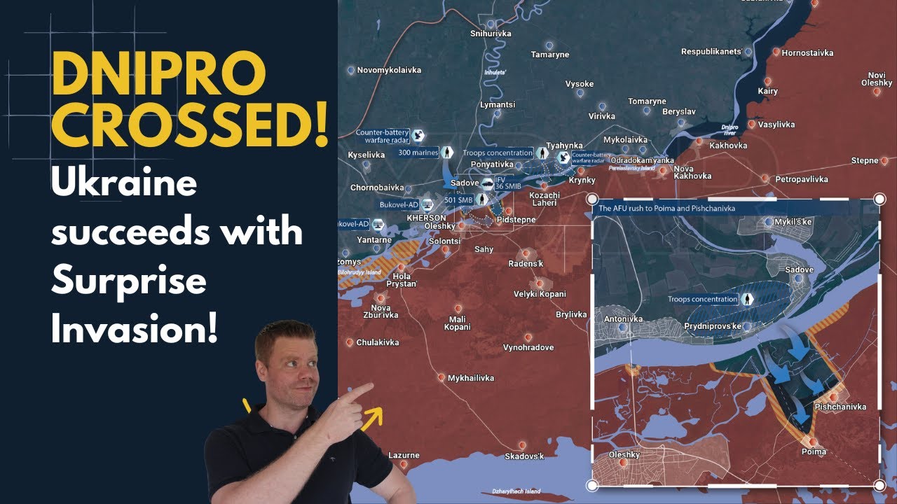 Ukraine Crosses Dnipro in Surprise Amphibious Operation