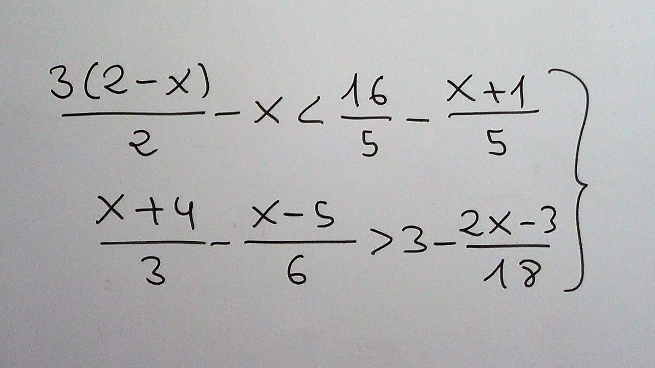 Sistemas de inecuaciones de primer grado 6