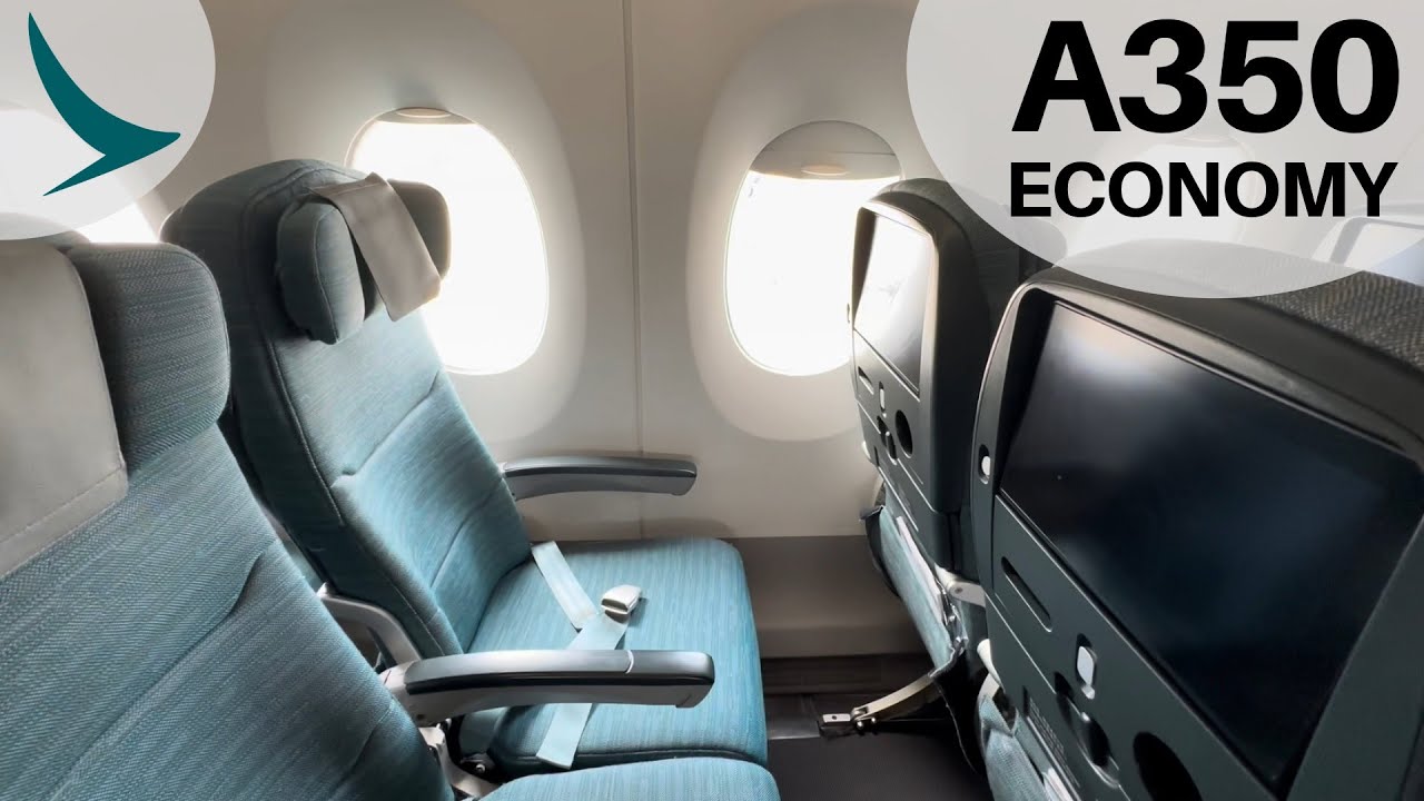 Cathay Pacific A350-900 ECONOMY Class to Singapore 🇭🇰✈️🇸🇬