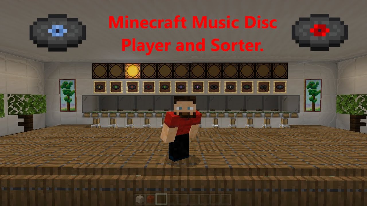 Minecraft Bedrock Music disc Player (and Sorter tutorial).