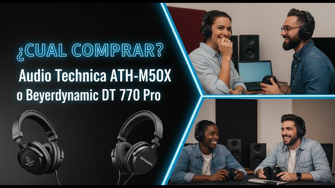 Cual Comprar?Auriculares Audio Technica ATH-M50X o Beyerdynamic DT 770 Pro