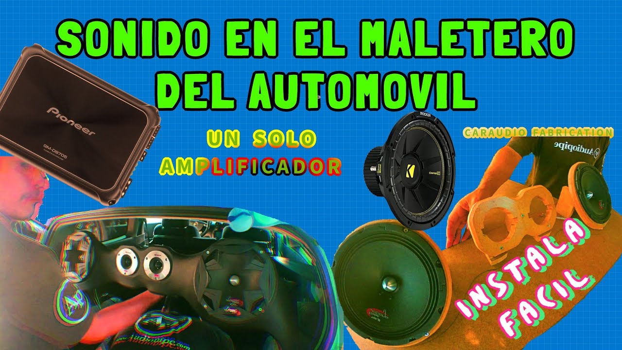INSTALANDO SONIDO ECONOMICO EN EL MALETERO DEL AVEO