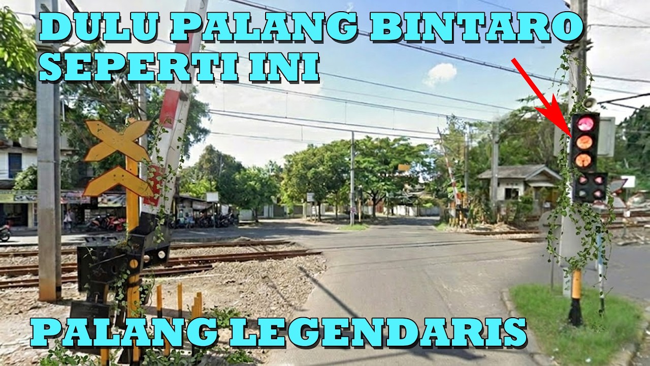 NOSTALGIA !! KENANGAN Palang Kereta Api LEGEND Dengan Alarm UNIK JPL 58A Bintaro