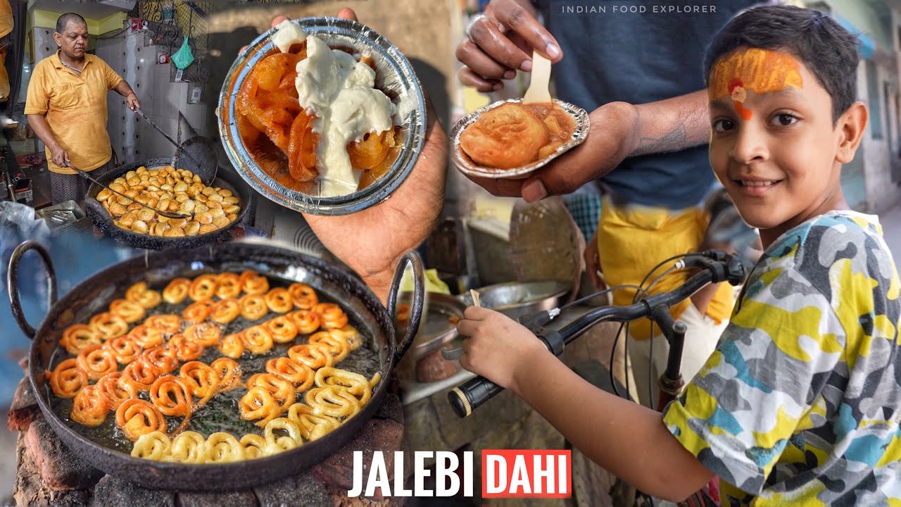 Prayagraj Loknath Gali | Garma Garam JALEBI ke Sath DAHI | Khasta & Dum Aloo | Street Food India