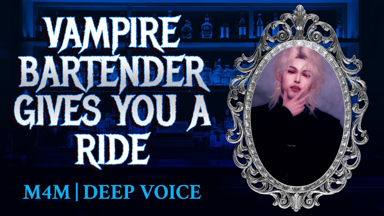 Vampire Bartender Flirts With You  [M4M] [ASMR Roleplay] [Deep Voice]